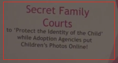 Secret family courts-Forced Adoptions event