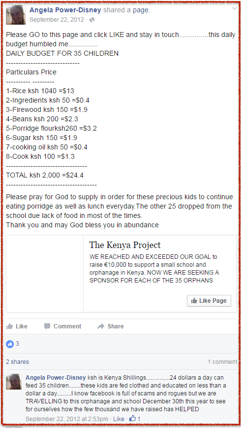 Angie-Kenya Project budget-2012-09