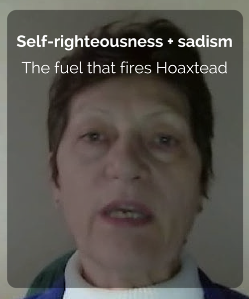 Self-righteousness + sadism